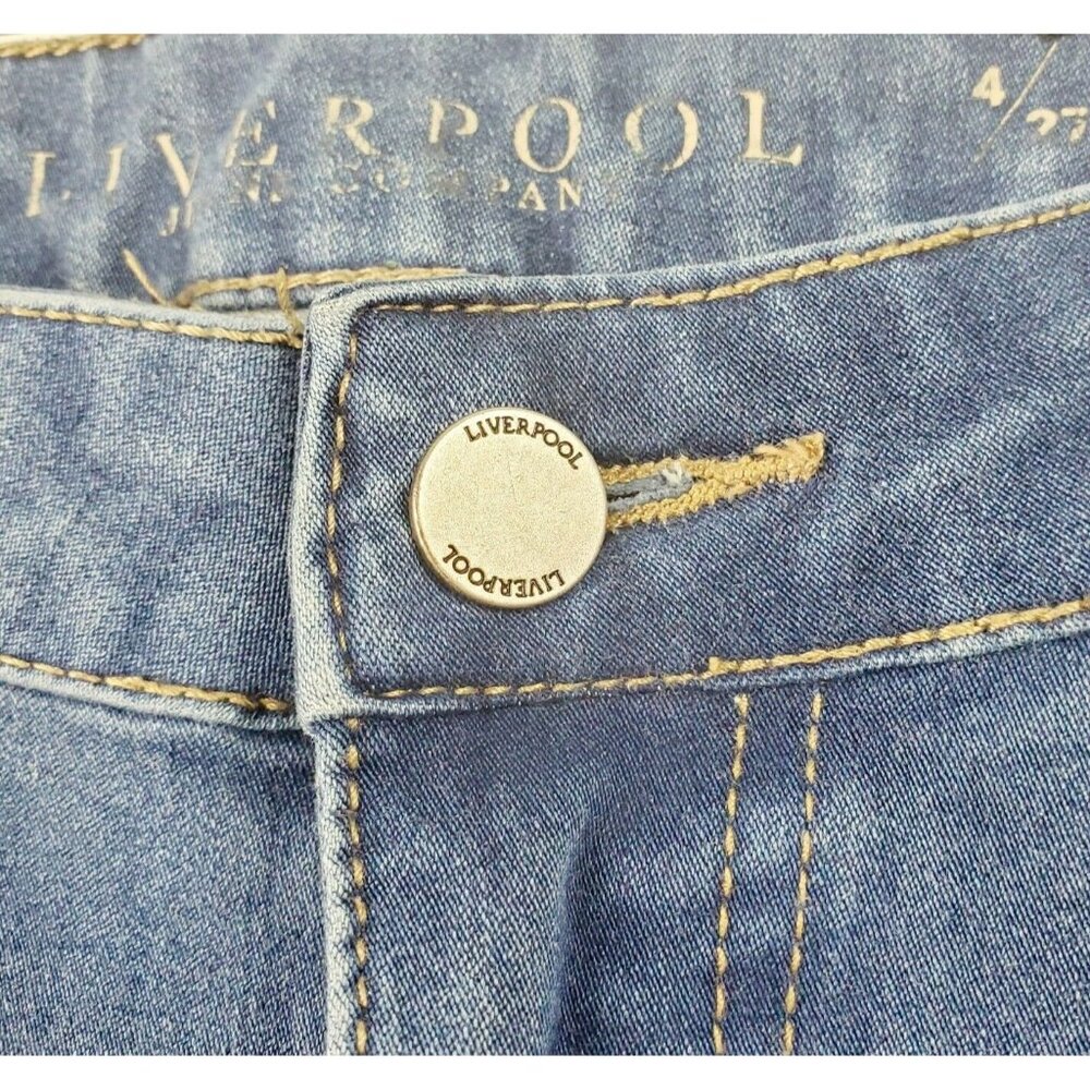 Liverpool Jeans Women's Mid Rise Skinny Jeans LM3000AI Stretch Sz 4 MUST SEE! - Picture 2 of 8